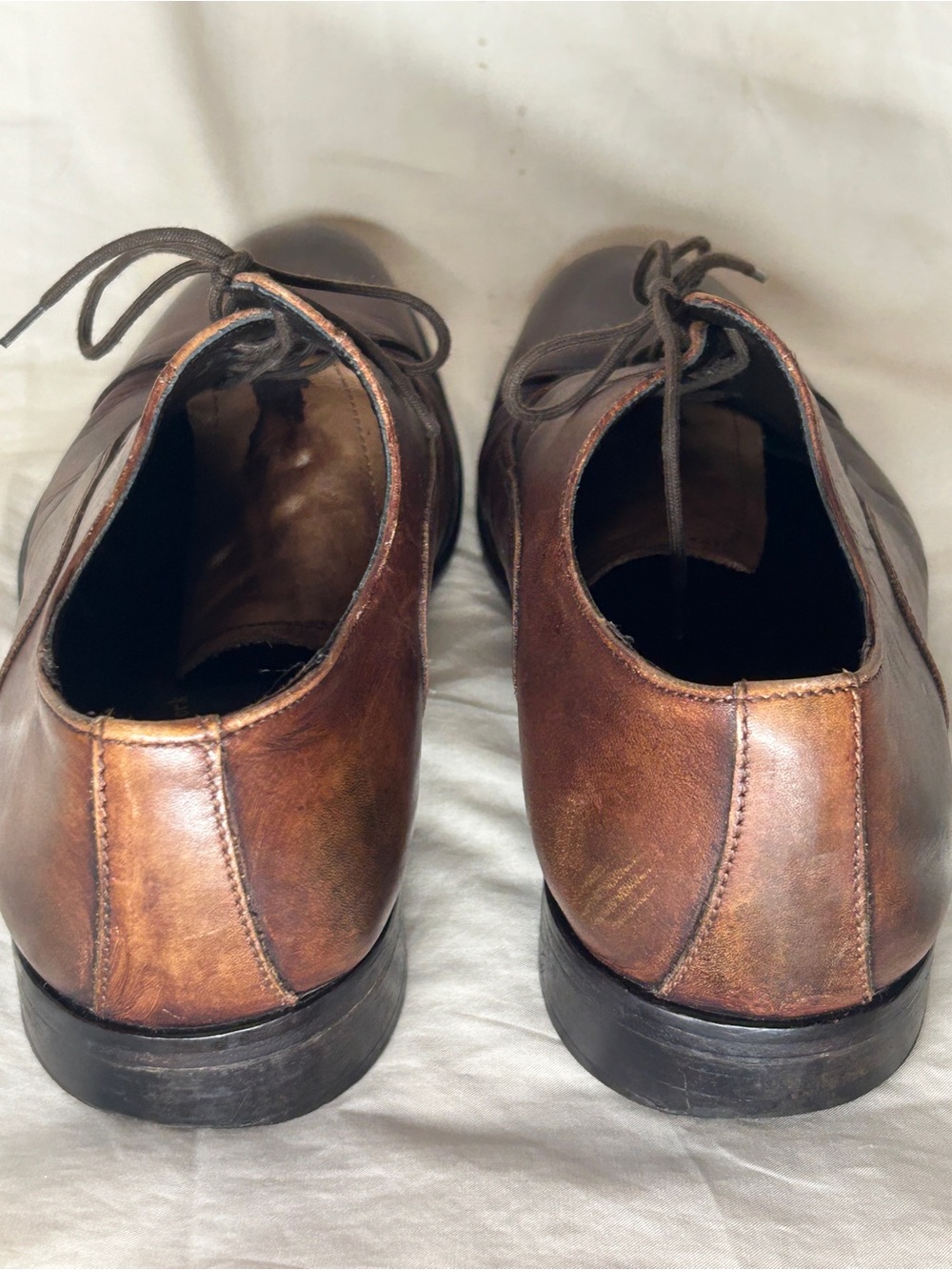 To Boot New York Adam Derrick Brown Leather Cap Toe Oxford Dress Shoes 9.5 - Picture 10 of 10